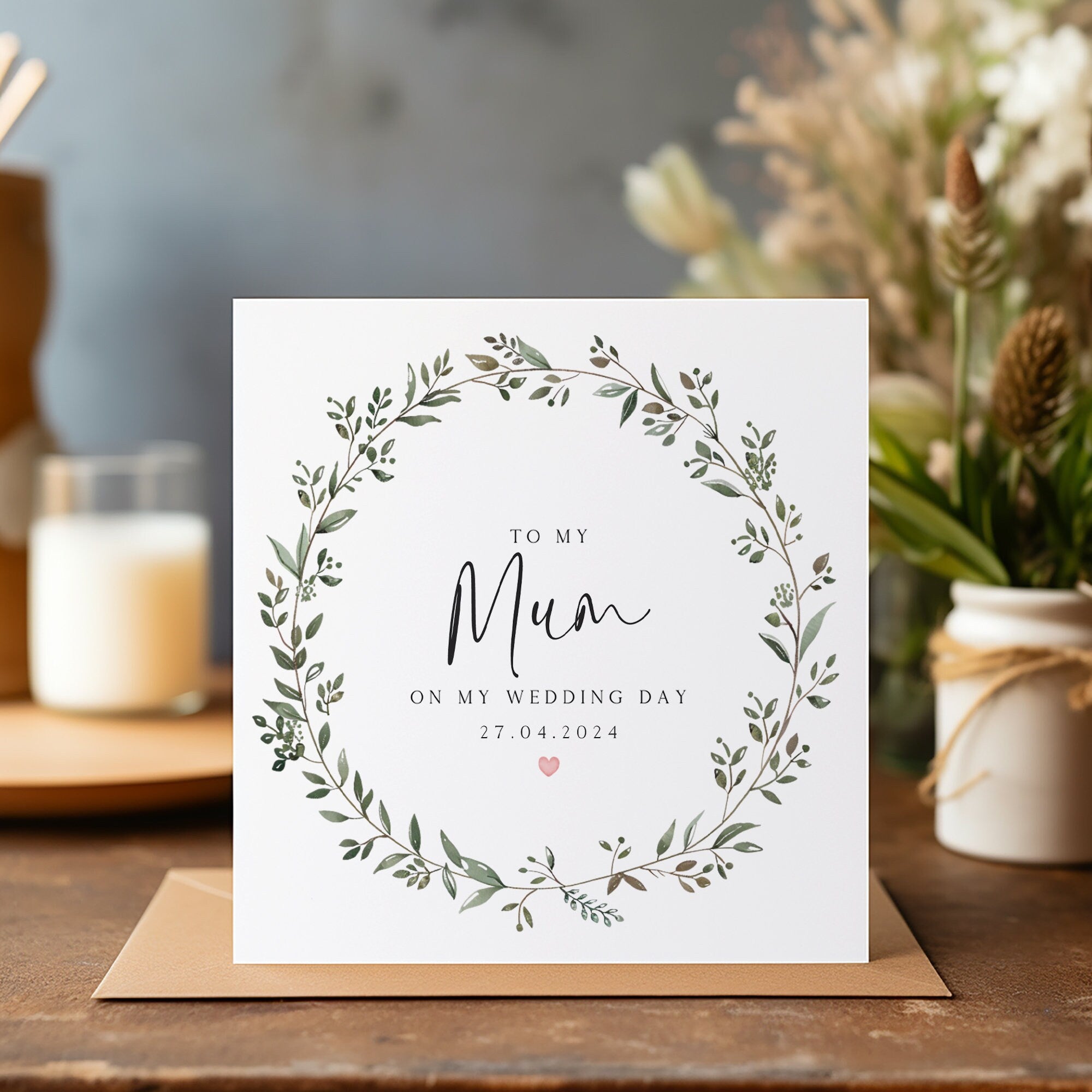 Personalised Mother Of The Bride Card - To My Mum Card - Wedding Mum Card - Mother Of The Bride - C1488