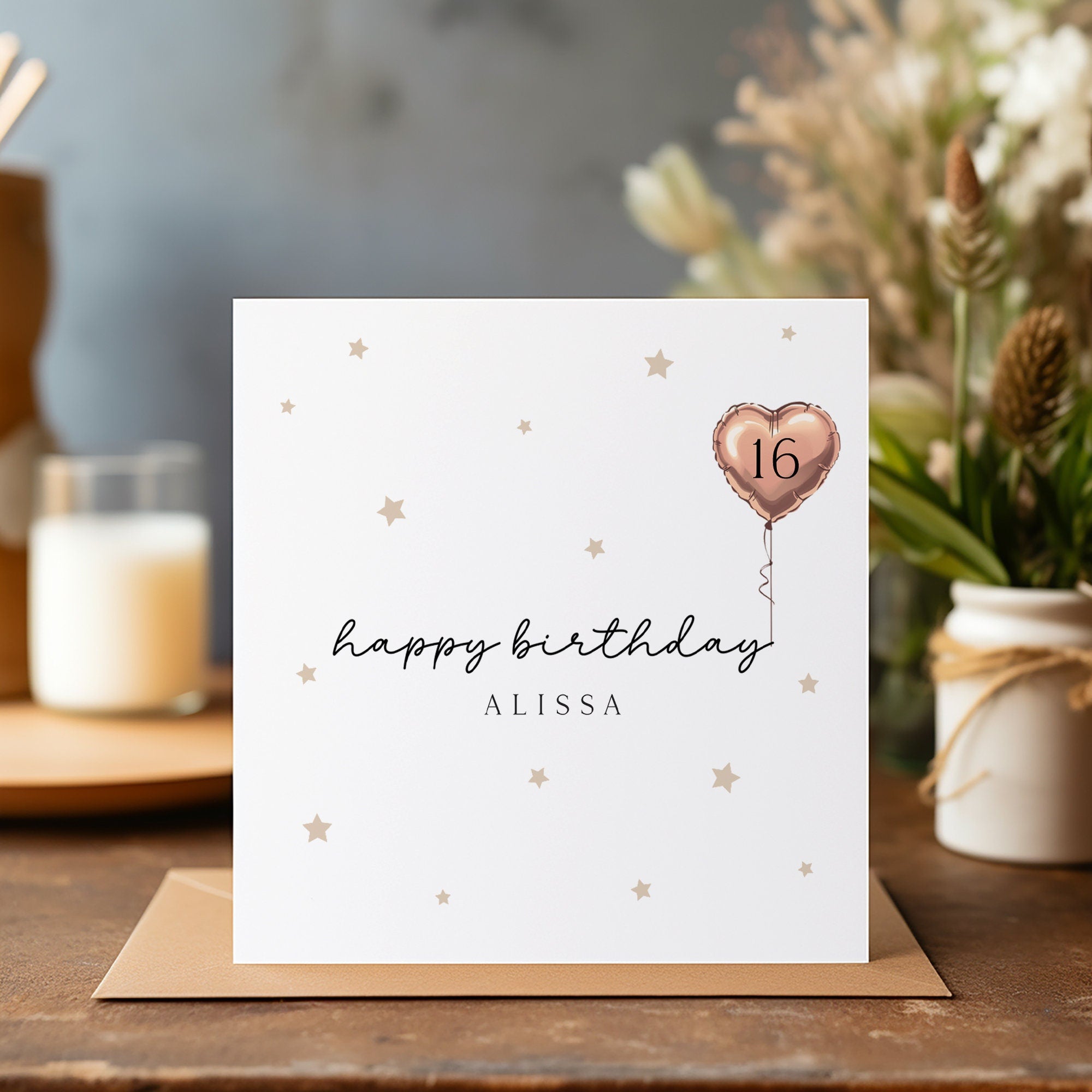 Personalised Birthday Card - Happy Birthday - Birthday Card - Friend Birthday Card - Card for Her - C1434