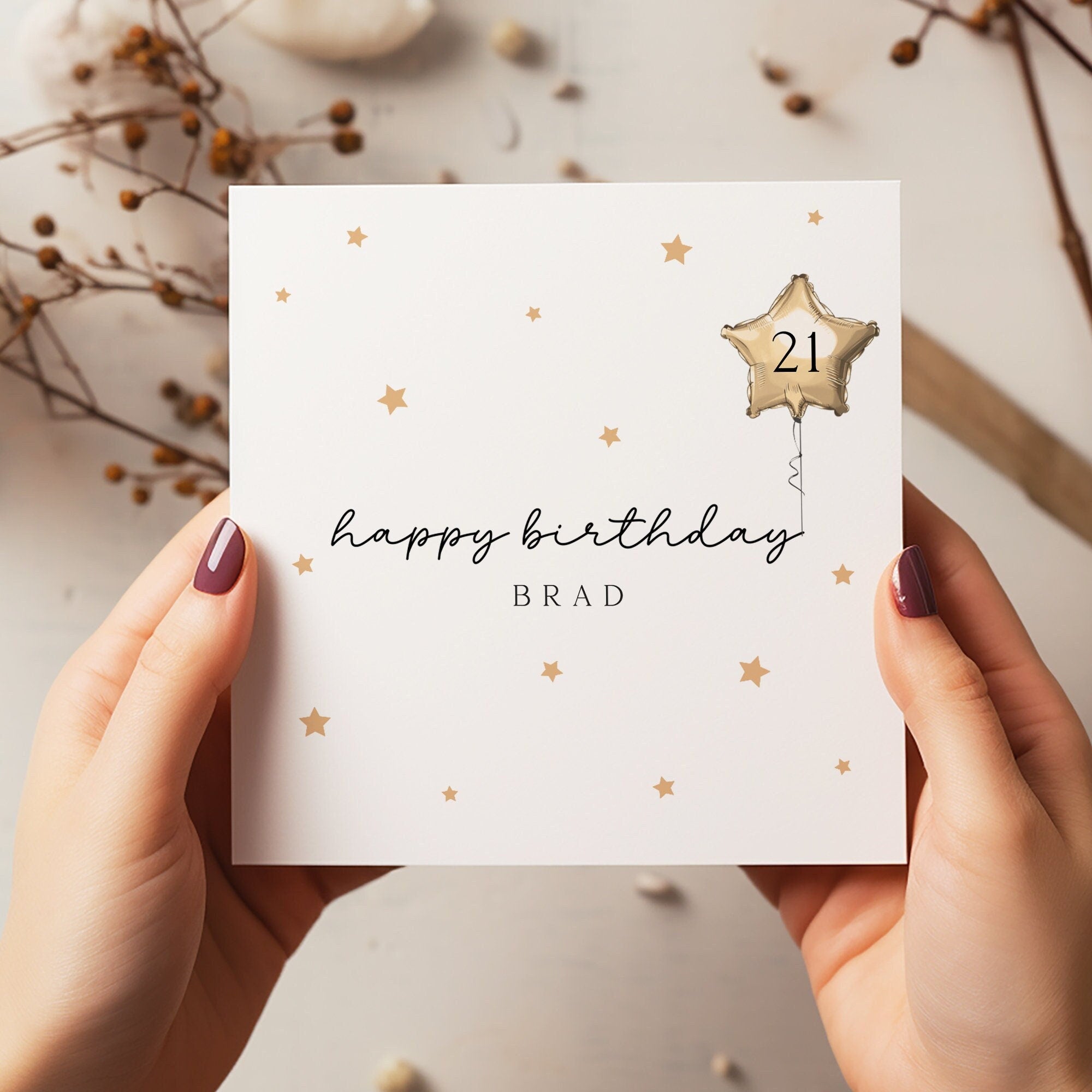 Personalised Birthday Card - Happy Birthday - Birthday Card - Friend Birthday Card - Card for Her - C1437