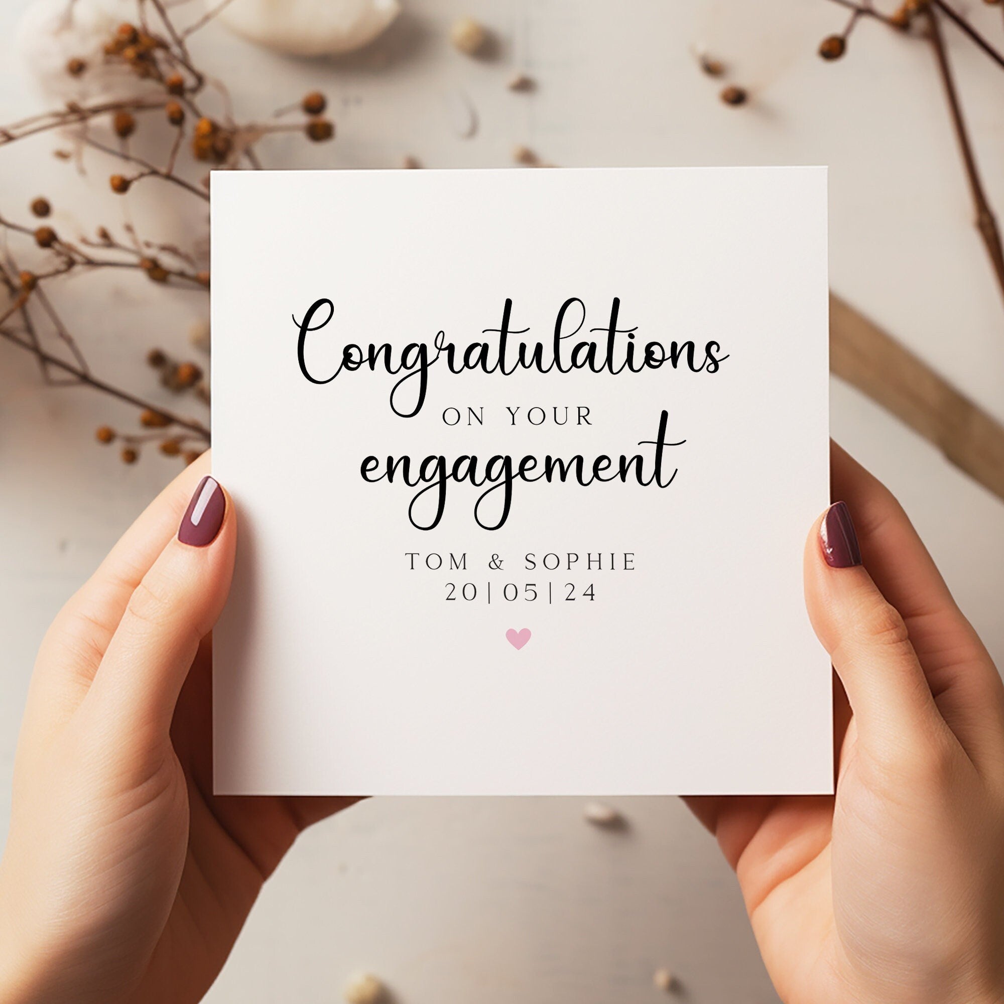 Personalised Engagement Card - Newly Engaged - You're Engaged - Couple Engaged - C1504