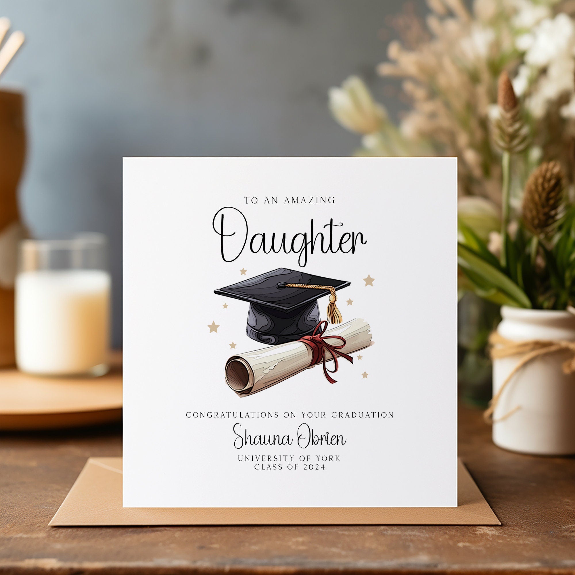 Personalised Graduation Card - Graduated Card - Celebration Card - Graduation Greeting Card - C101