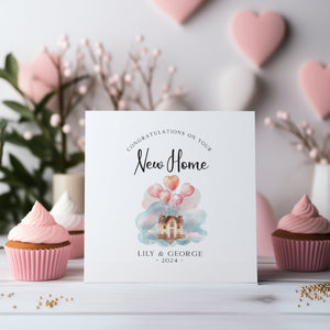 Personalised New Home Card - New Home Gift - Congratulations On Your New Home - Happy Moving Day - New Home Card For Friends - C1520