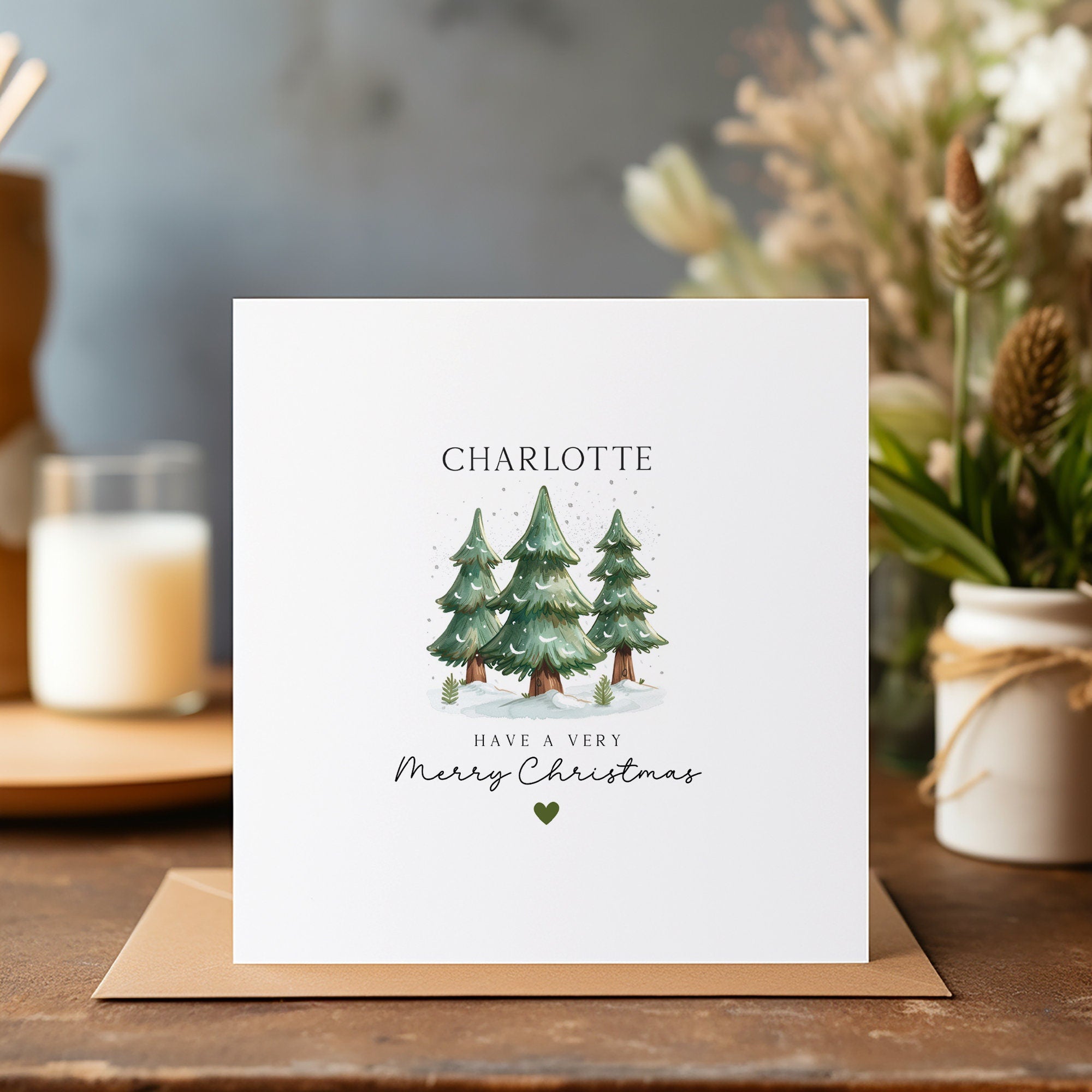 Personalised Christmas Card - Family Christmas Card - Couple Christmas Card - Neighbour Christmas Card - C1527