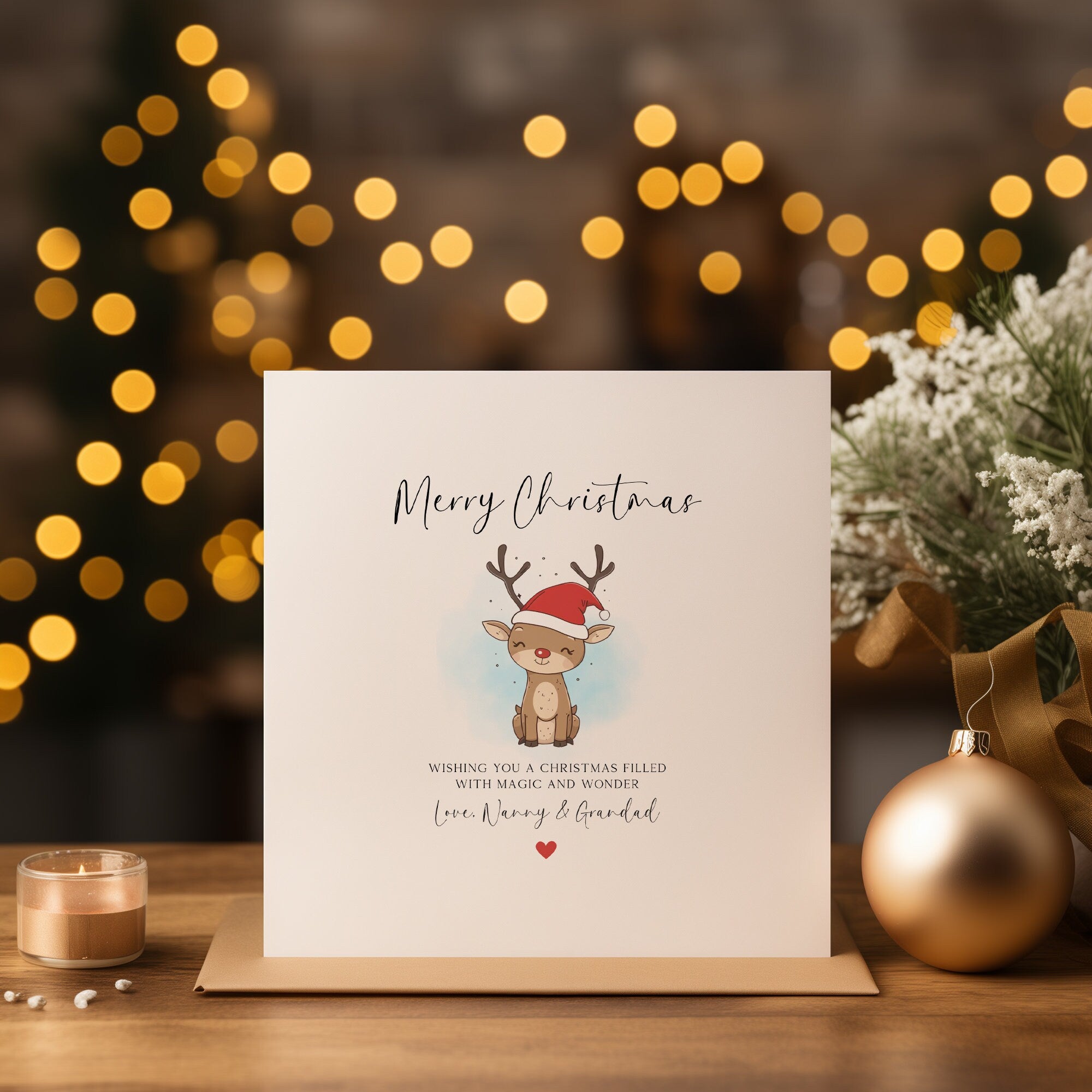 Personalised Christmas Card - Family Christmas Card - Couple Christmas Card - Neighbour Christmas Card - C1530