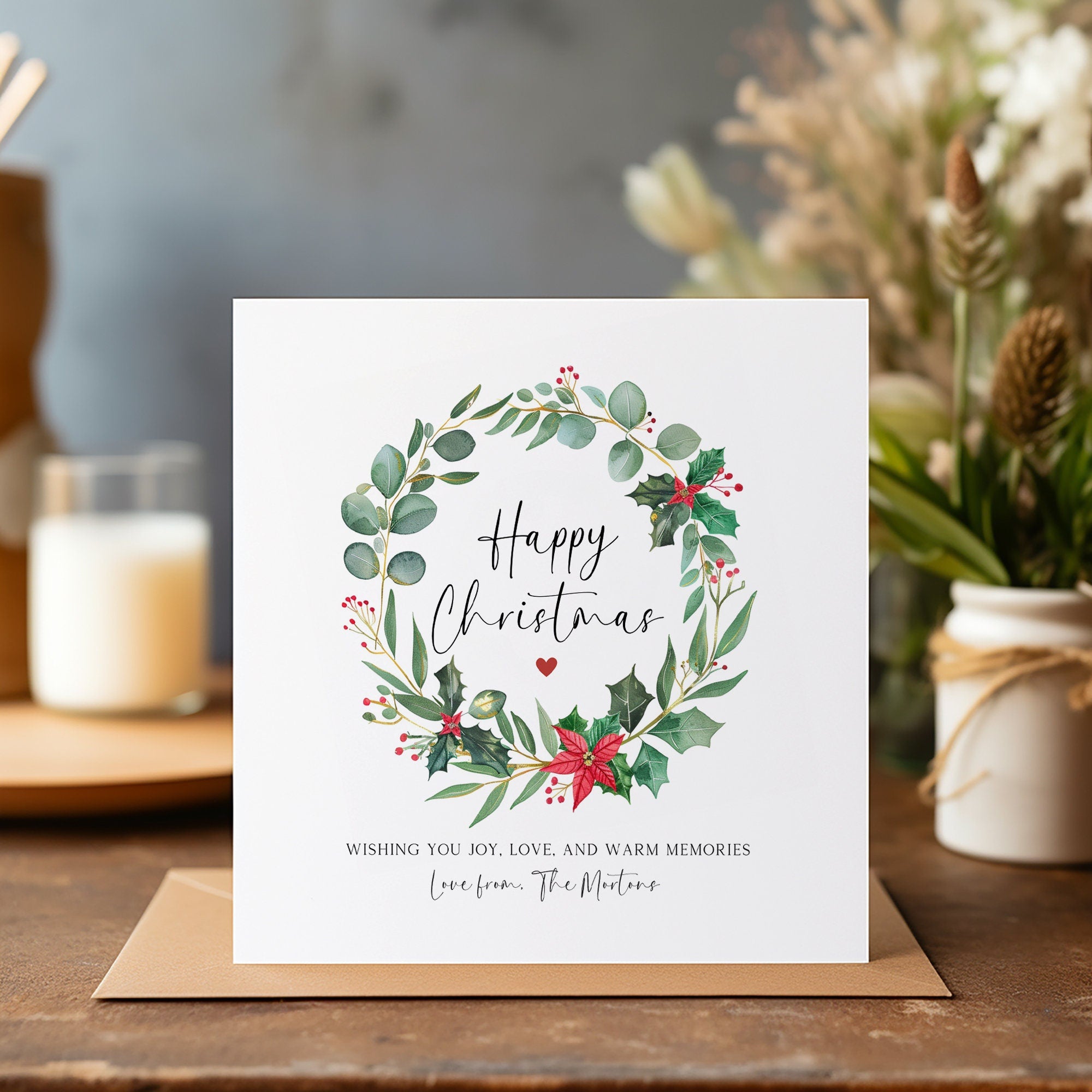 Personalised Christmas Card - Family Christmas Card - Couple Christmas Card - Neighbour Christmas Card - C1532