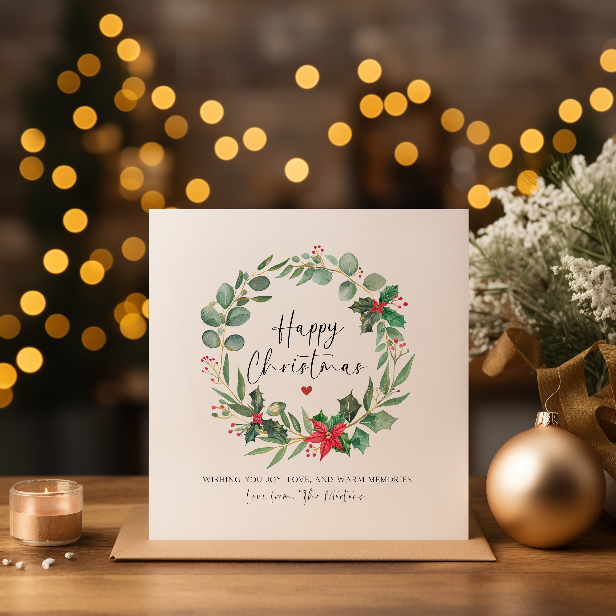 Personalised Christmas Card - Family Christmas Card - Couple Christmas Card - Neighbour Christmas Card - C1532