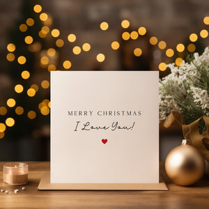 Personalised I Love You Christmas Card - Husband Christmas - Boyfriend Christmas - Wife - Girlfriend - C1615