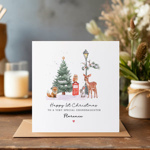 Personalised 1st Christmas Card - Christmas Card - Grandchild Christmas Card - Baby's First Christmas - Baby Christmas Card - C1616