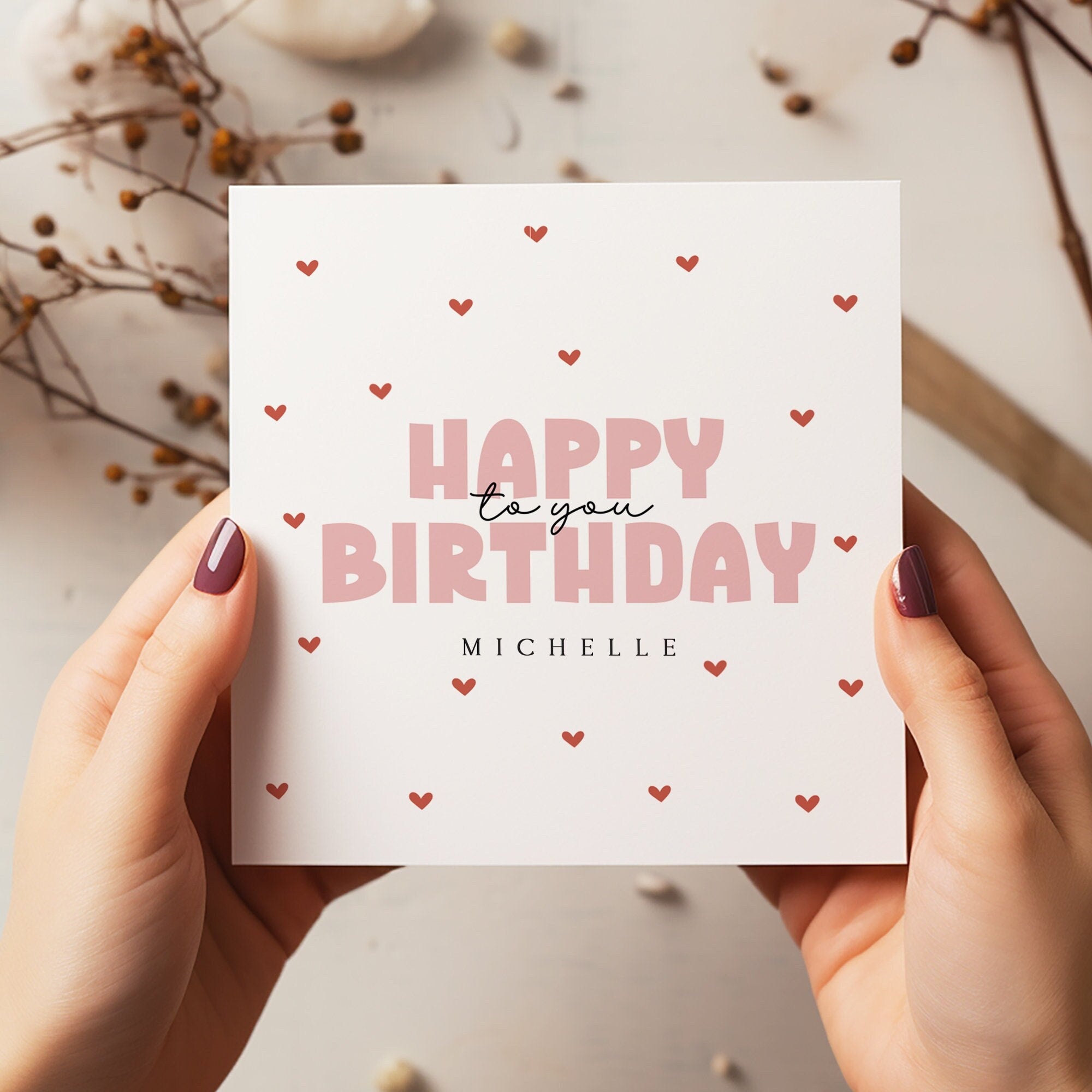 Personalised Birthday Card - Birthday Card For Her - Friend Birthday - C1627