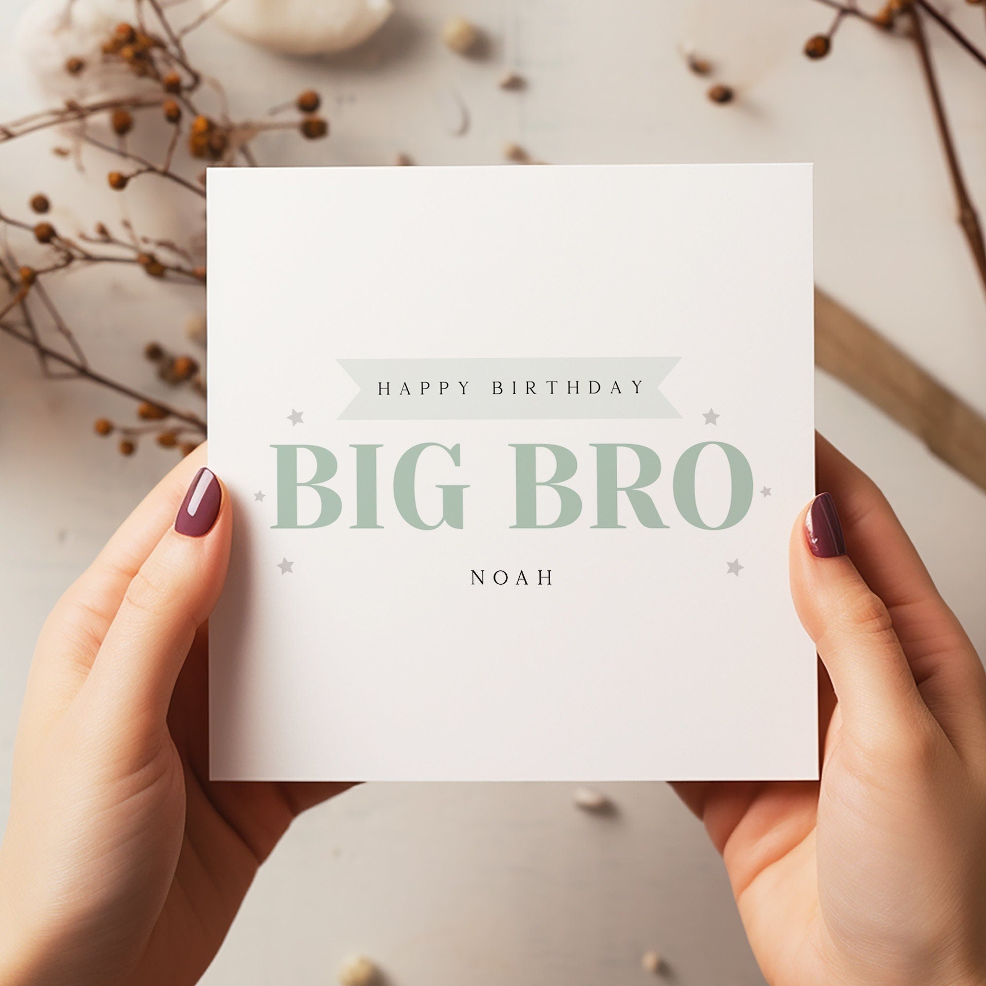 Big Brother Birthday Card - Happy Birthday - Birthday - Kids Birthday Card - Brother Card - C1654