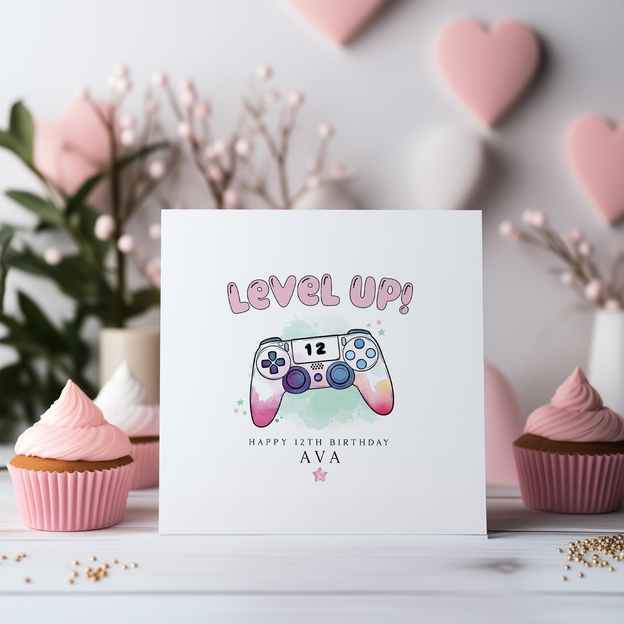 Gamer Birthday Card - Level Up Birthday - Level Unlocked Birthday - Gaming Birthday - C1681