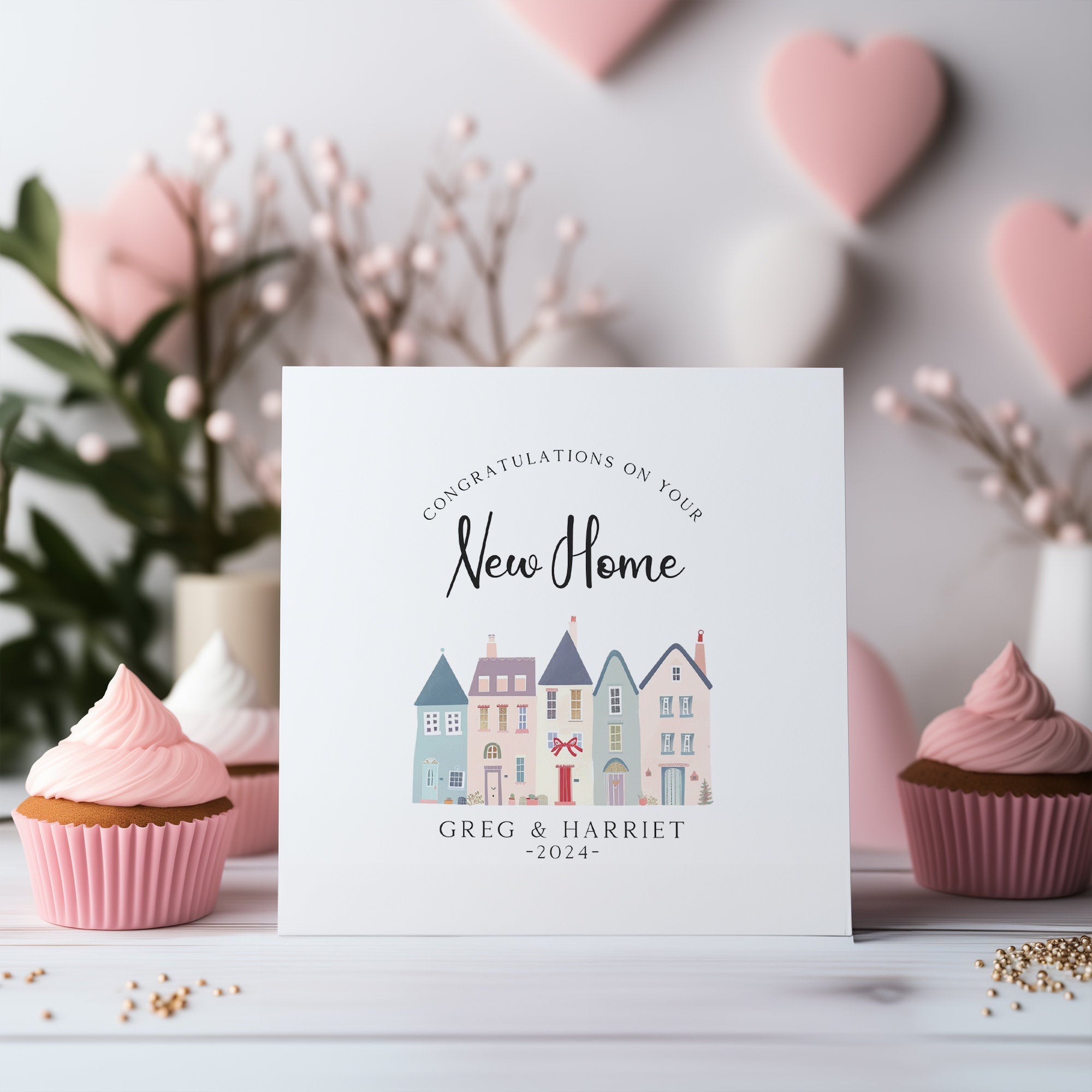 Personalised New Home Card - New Home Gift - Congratulations On Your New Home - Happy Moving Day - New Home Card For Friends - C1521