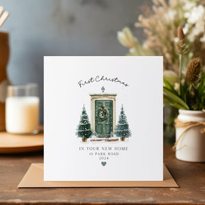 Personalised New Home Christmas Card - 1st Christmas New Home - Congratulations On Your New Home - First Christmas - C1605