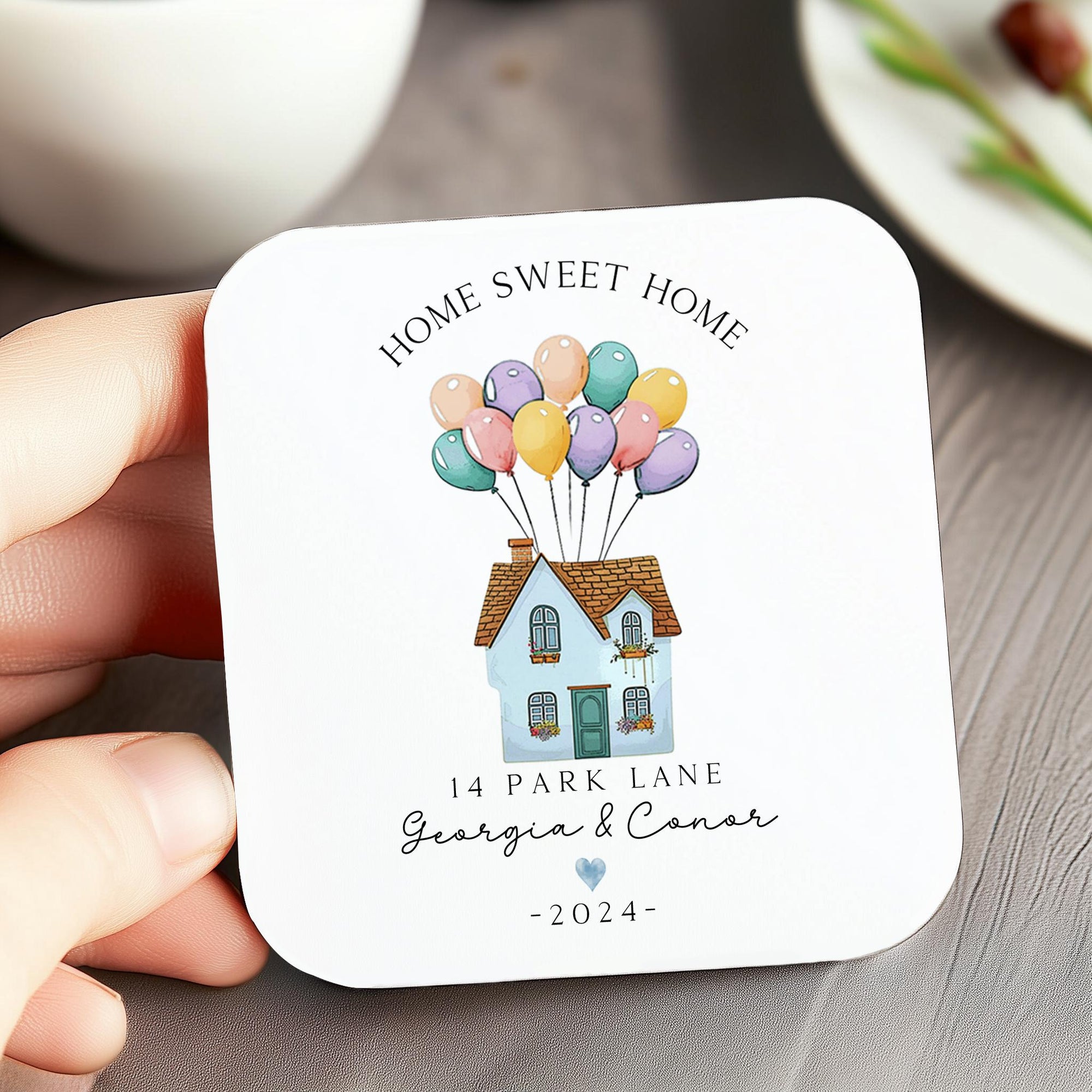 Personalised New Home Coaster - Housewarming Gift - Drinks Coaster - CS1001