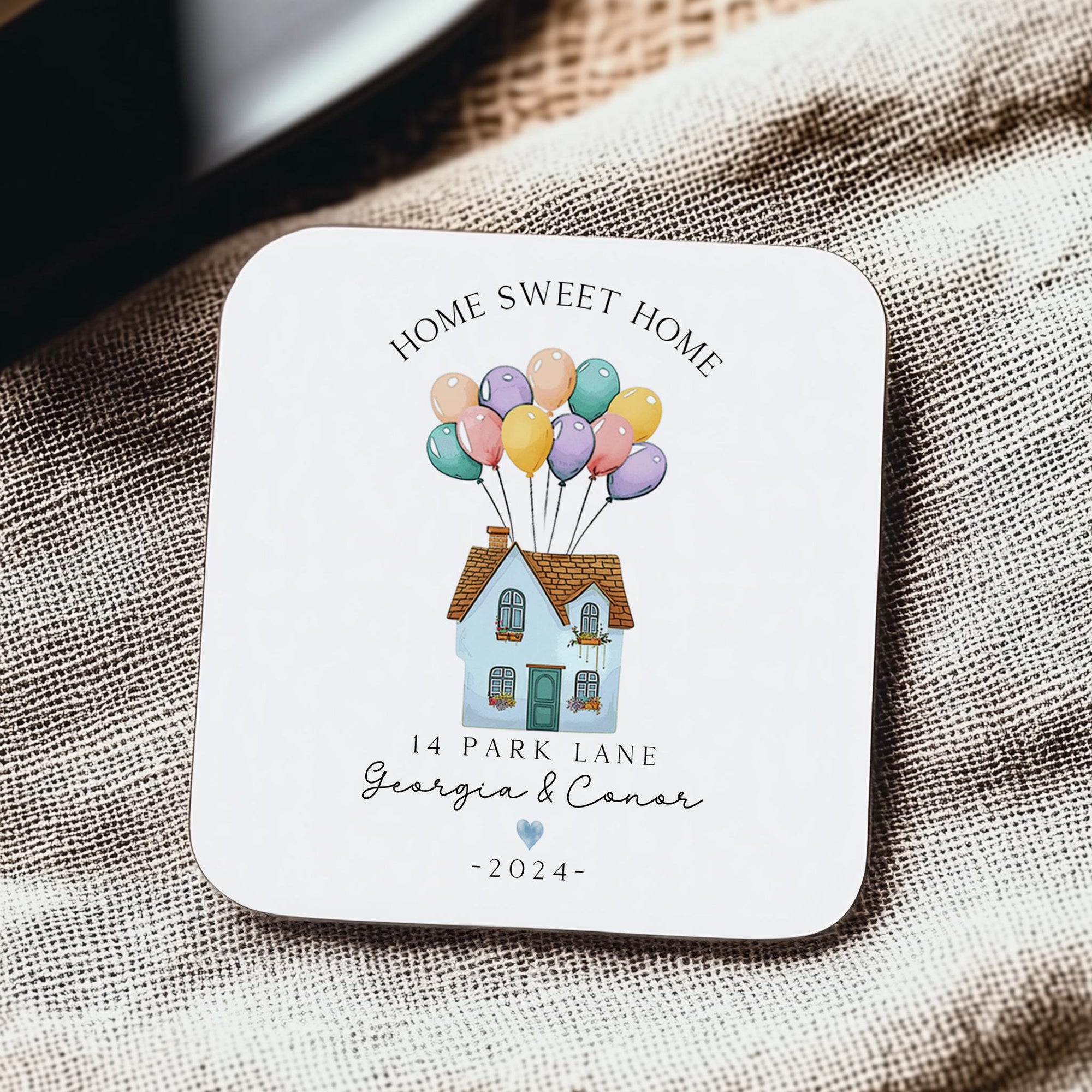 Personalised New Home Coaster - Housewarming Gift - Drinks Coaster - CS1001